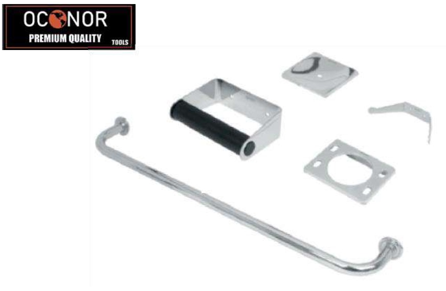 ACCESORIO CON TOALLERO  JGO 6 PIEZAS OCONOR SENCILLO